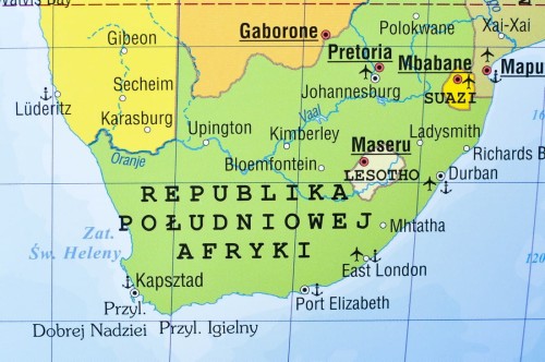 Świat 1:28 000 000. Mapa polityczna do wpinania. Wydawnictwo Piętka. Fragment 1
