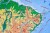 Ameryka Południowa 1:8 150 000. Dwustronna mapa ścienna. Polityczna i fizyczna. Strona fizyczna - fragment 4
