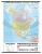 Ameryka Północna 1:9 000 000. Dwustronna mapa ścienna. Polityczna i fizyczna. Drewniane półwałki. Strona polityczna
