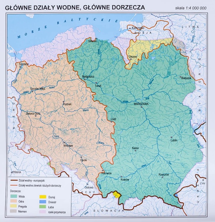 Polska 1:750 000. Mapa ścienna fizyczna. Dodatkowa mapka 2