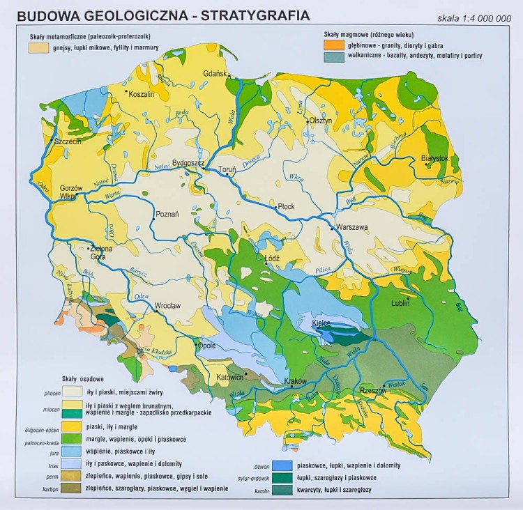 Polska 1:750 000. Mapa ścienna fizyczna. Dodatkowa mapka 4
