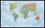 Świat 1:42 334 000. Mapa polityczna Explorer w ramie drewnianej. Wydawnictwo: National Geographic