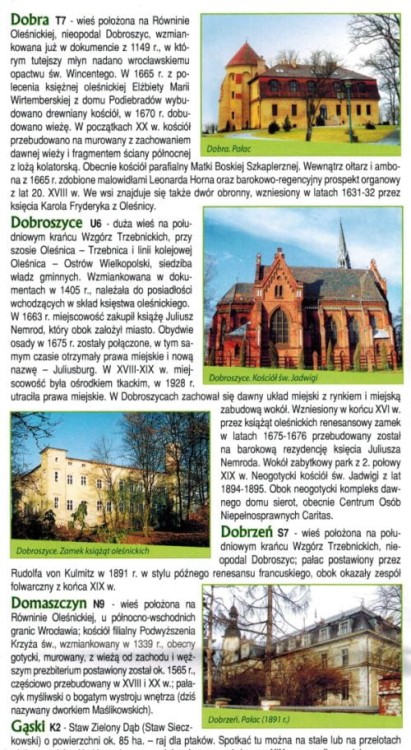 Wzgórza Trzebnickie 1:50 000. Oborniki Śląskie, Trzebnica, Prusice. Mapa turystyczna dla rowerzystów i piechurów wydawnictwa Galileos. Informator
