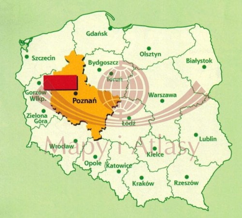 Puszcza Notecka 1:60 000. Mapa turystyczna. Zasięg