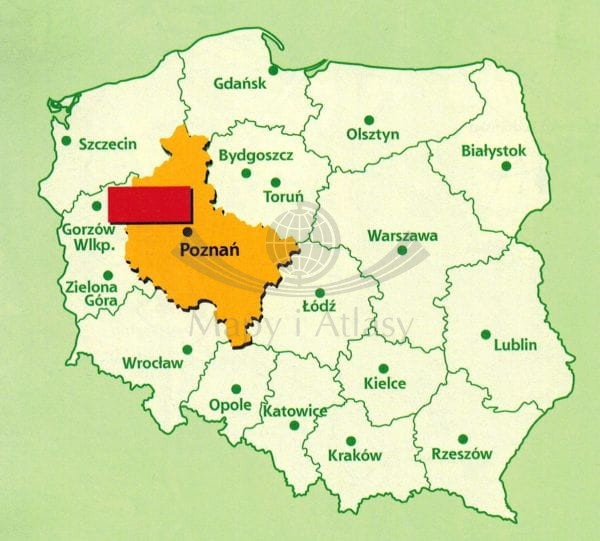 Puszcza Notecka 1:60 000. Mapa turystyczna. Zasięg