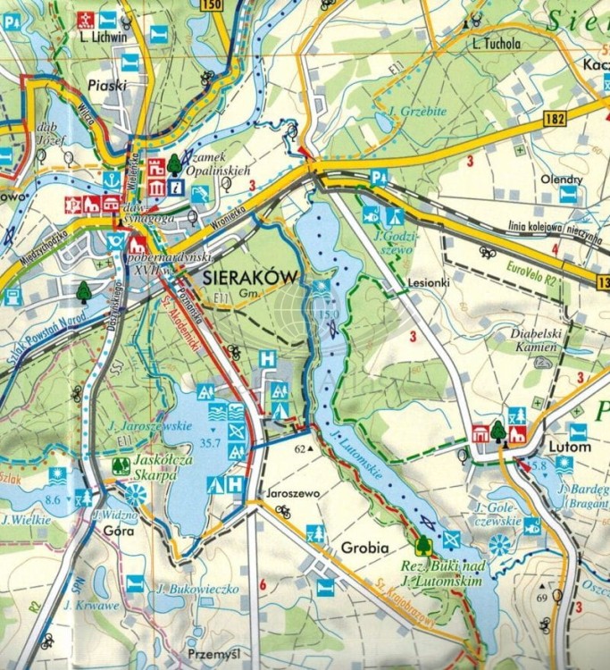Puszcza Notecka 1:60 000. Mapa turystyczna. Fragment 1