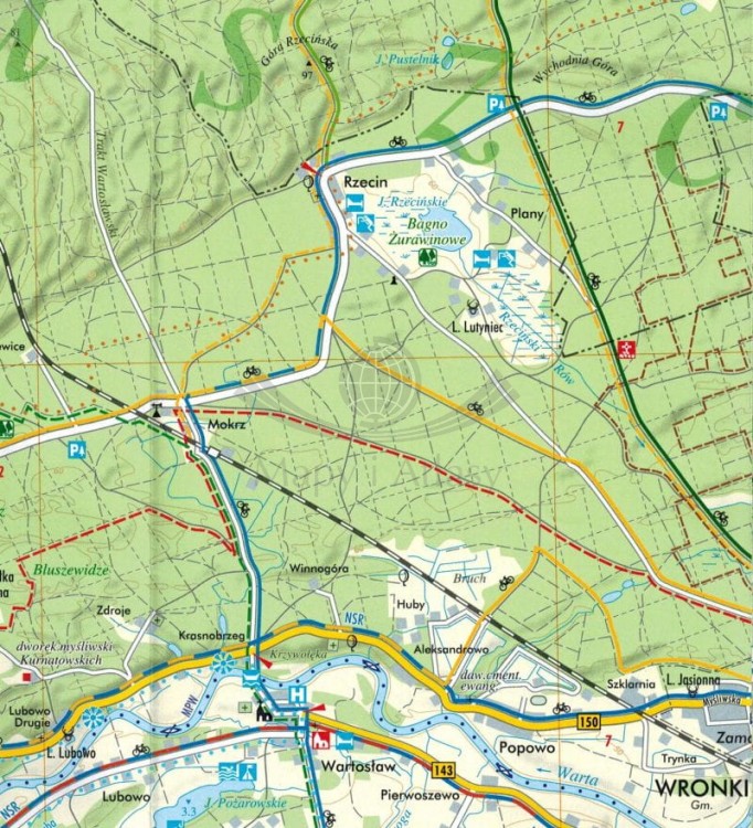 Puszcza Notecka 1:60 000. Mapa turystyczna. Fragment 2