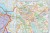 Szwajcaria 1:400 000. Arkusz, mapa ścienna kodowo-drogowa. Fragment 5