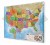 Stany Zjednoczone / USA 1:4 250 000. Mapa polityczna w wersji do wpinania. Rama alu SLIM