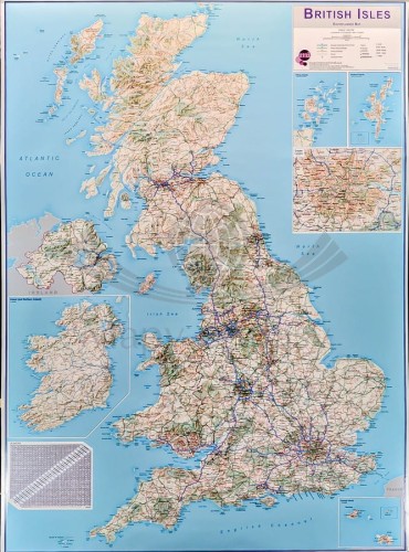 Wielka Brytania. Mapa drogowa. Rama alu SLIM