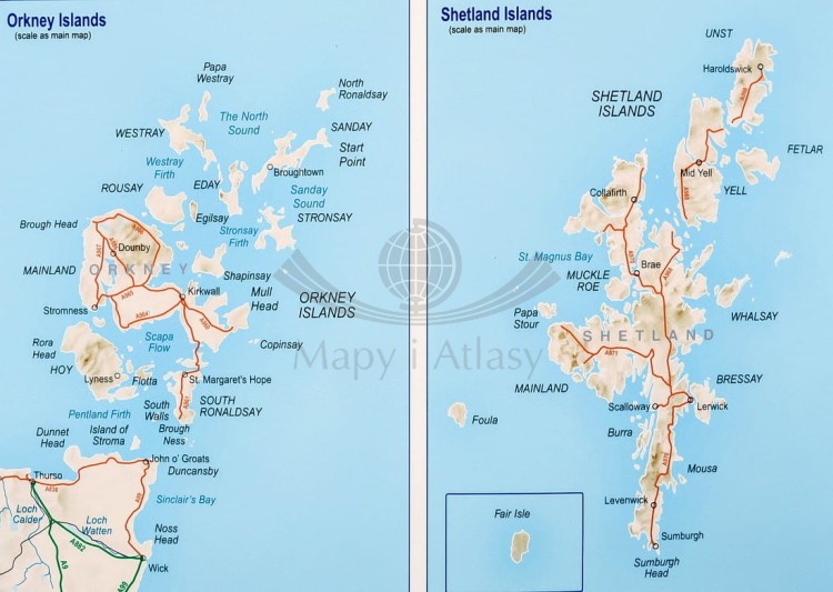 Wielka Brytania. Mapa drogowa. Rama alu SLIM. Fragment 7