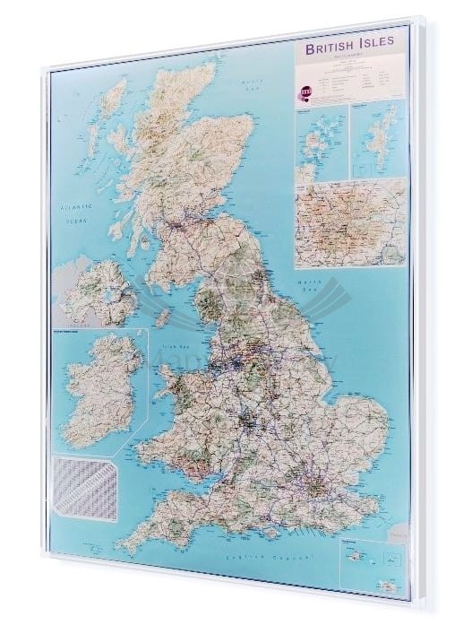 Wielka Brytania (Anglia, Szkocja, Irlandia, Walia). Mapa drogowa. Rama alu SLIM