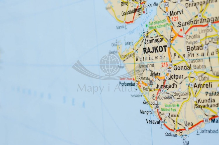 Bliski Wschód 1:4 000 000. Mapa polityczno-drogowa. Rama alu SLIM. Fragment 7