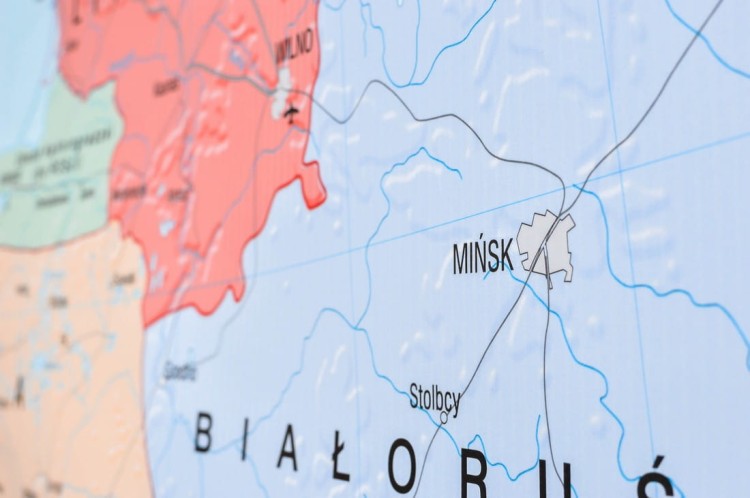 Kraje basenu Morza Bałtyckiego. Mapa polityczna w wersji magnetycznej. Rama alu SLIM. Fragment 5