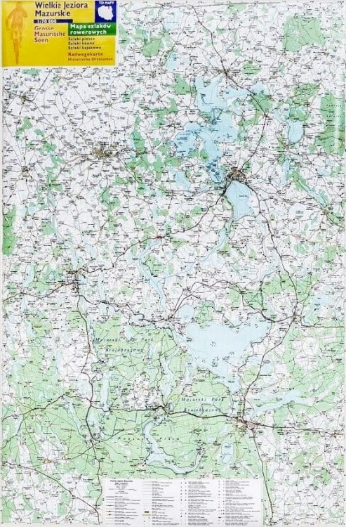 Mazury / Wielkie Jeziora Mazurskie. Arkusz mapy