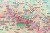 Polska południowa 1:435 000. Mapa ścienna fizyczna. Fragment 4