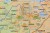 Finlandia 1:1 000 000. Mapa drogowo-fizyczna w wersji do wpinania. Rama alu SLIM. Fragment 6