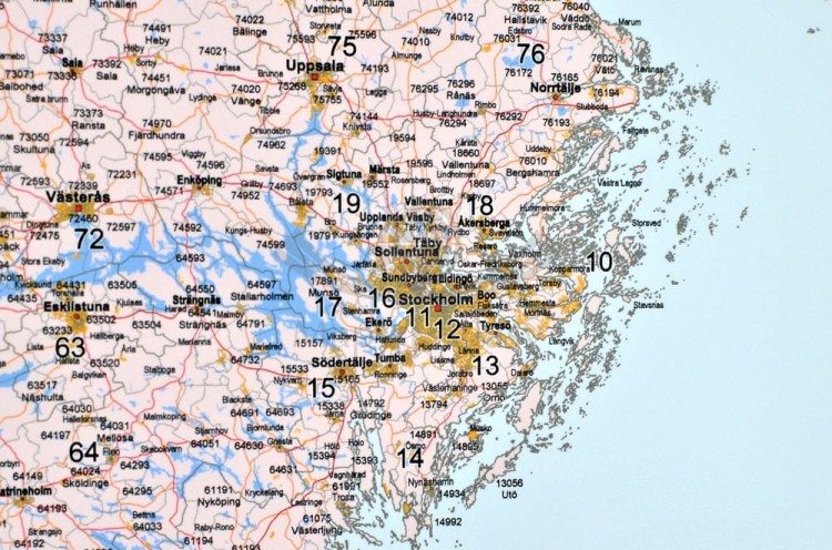 Skandynawia 1:1 700 000. Mapa kodowa. Rama alu SLIM. Fragment 1