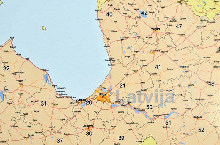 Skandynawia 1:1 700 000. Mapa kodowa do wpinania. Rama alu SLIM. Fragment 5