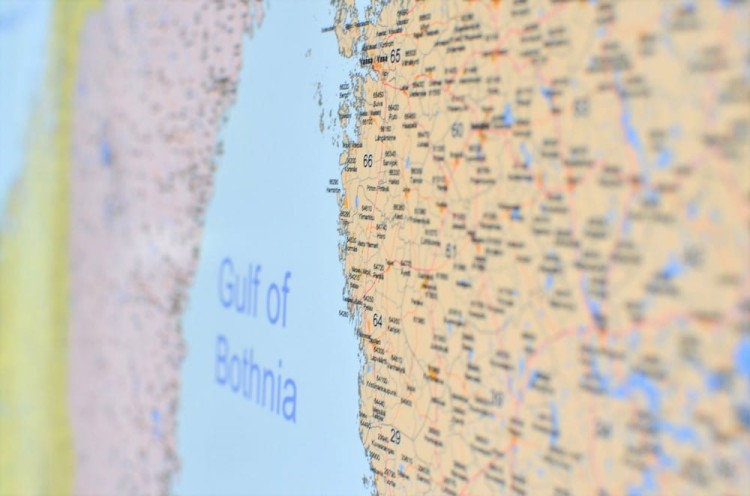 Skandynawia 1:1 700 000. Mapa kodowa do wpinania. Rama alu SLIM. Fragment 6