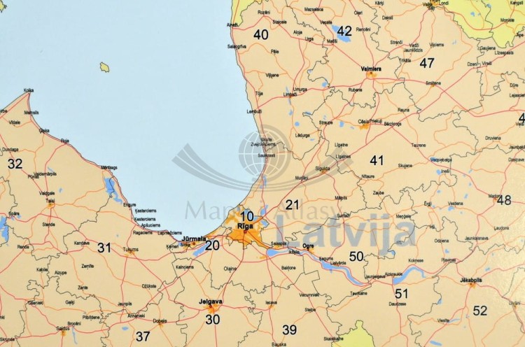 Skandynawia 1:1 700 000. Mapa kodowa magnetyczna. Rama alu SLIM. Fragment 5