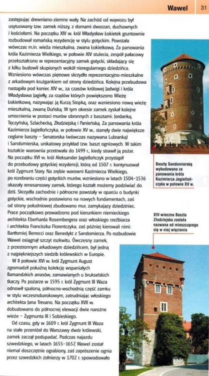 Kraków. Przewodnik wydawnictwa Gauss. Przykładowa strona 3
