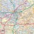 Województwo łódzkie 1:200 000. Mapa administracyjno-drogowa w ramie. Fragment