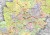 Województwo śląskie 1:180 000. Mapa administracyjno-drogowa do wpinania. Fragment 2