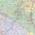 Województwo świętokrzyskie 1:180 000. Mapa administracyjno-drogowa magnetyczna. Fragment