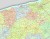 Województwo zachodniopomorskie 1:210 000. Mapa administracyjno-drogowa do wpinania. Fragment 1