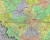 Województwo mazowieckie 1:230 000. Mapa administracyjno-drogowa w ramie. Fragment 2