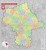 Województwo mazowieckie 1:220 000. Mapa administracyjno-drogowa w ramie