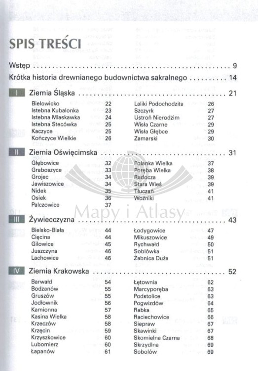 Kościoły drewniane Karpat. Polska i Słowacja. Przewodnik wydawnictwa Rewasz. Spis treści 1