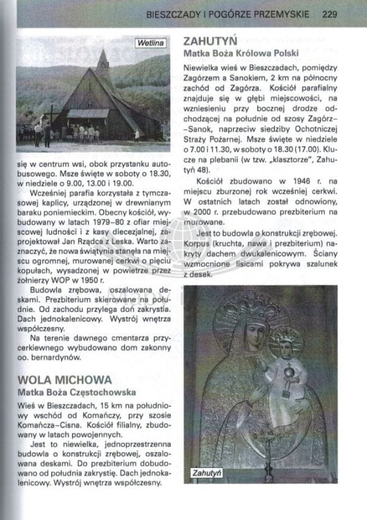 Kościoły drewniane Karpat. Polska i Słowacja. Przewodnik wydawnictwa Rewasz. Przykładowa strona 4
