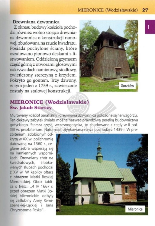 Województwo świętokrzyskie. Kościoły, kaplice i dzwonnice drewniane. Przewodnik wydawnictwa Rewasz. Przykładowa strona 1