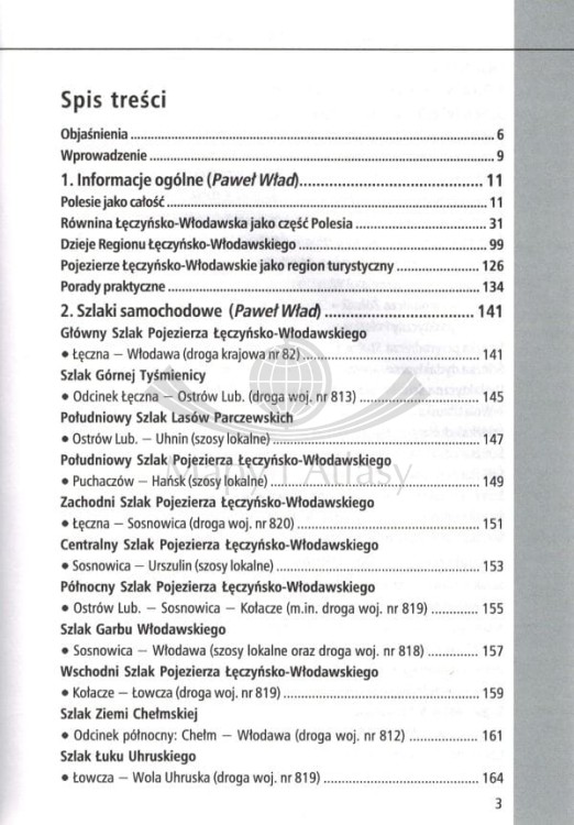 Pojezierze Łęczyńsko-Włodawskie. Przewodnik dla zaawansowanych. Spis treści 1