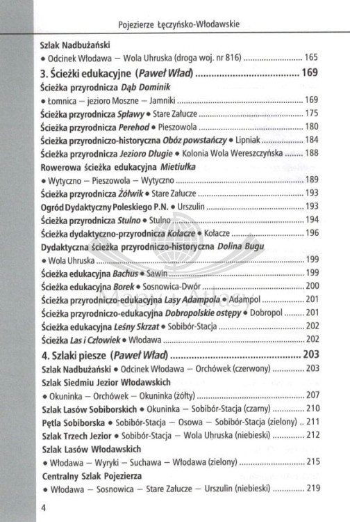 Pojezierze Łęczyńsko-Włodawskie. Przewodnik dla zaawansowanych. Spis treści 2
