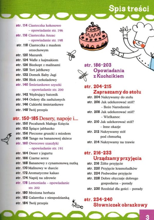Dzieci gotują. Wielka księga przepisów wydawnictwa Demart. Spis treści 2
