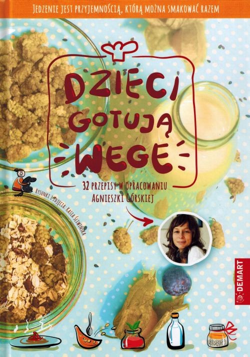 Dzieci gotują - wege. Książka kucharska wydawnictwa Demart. Okładka