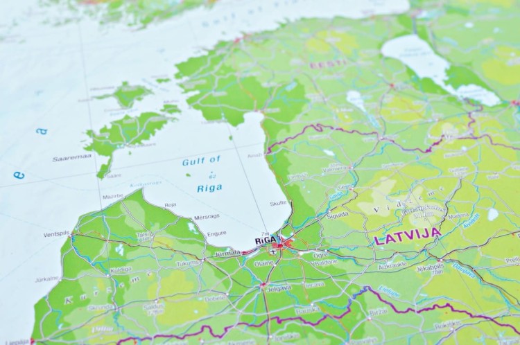 Skandynawia 1:2 800 000. Fizyczna mapa 3D, plastyczna (trójwymiarowa). Producent: Georelie. Fragment 9