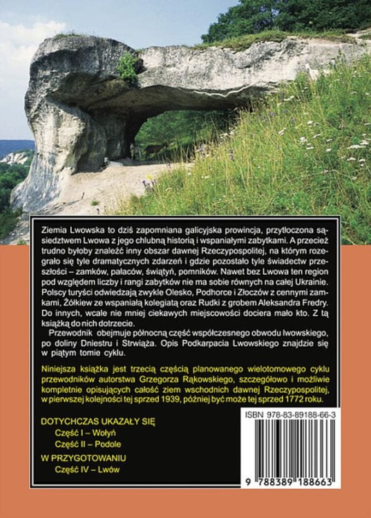 Ziemia Lwowska. Ukraina Zachodnia. Przewodnik wydawnictwa Rewasz. Okładka tył