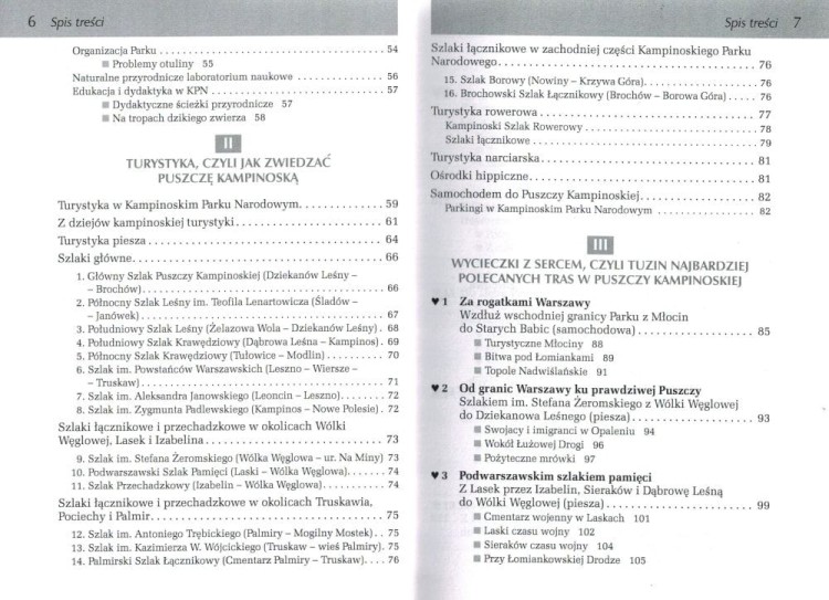Puszcza Kampinoska. Przewodnik wydawnictwa Rewasz. Spis treści 2
