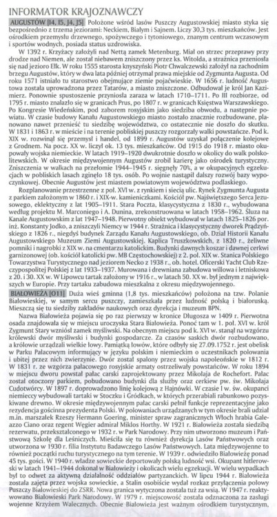 Województwo podlaskie 1:250 000. Laminowana mapa turystyczna wydawnictwa TD Mapy. Informator - fragment