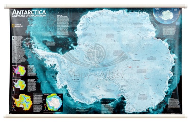 Antarktyda 1:9 200 000. Mapa ścienna wydawnictwa National Geographic