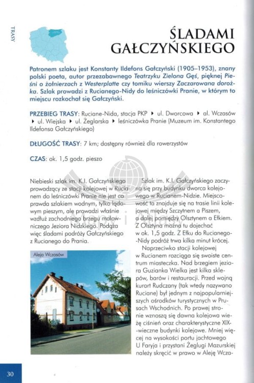 Mazury. Atlas turystyczny wydawnictwa SBM. Przykładowa strona 1