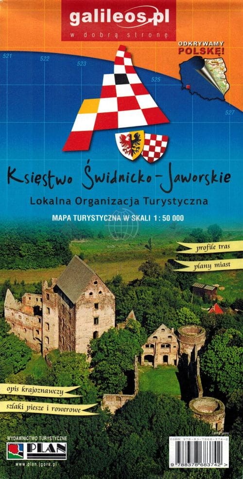 Księstwo Świdnicko-Jaworskie 1:50 000. Mapa turystyczna. Galileos