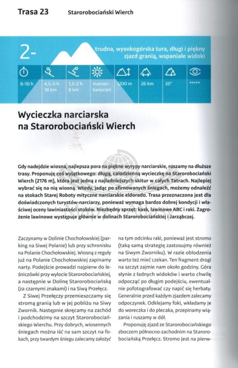 Polskie góry na nartach 01. Przewodnik skiturowy. Przykładowa strona 4