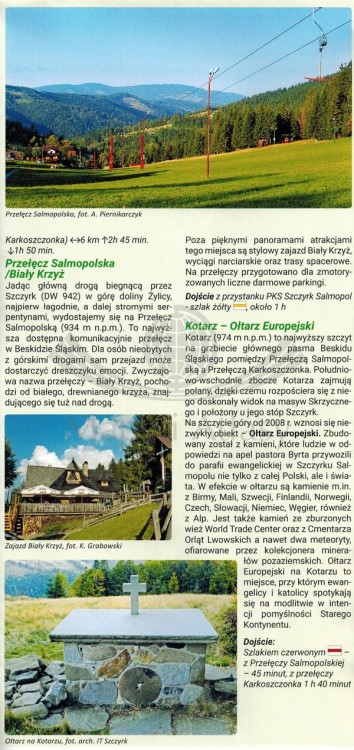 Szczyrk i okolice 1:25 000. Mapa turystyczna wydawnictwa Compass. Informator