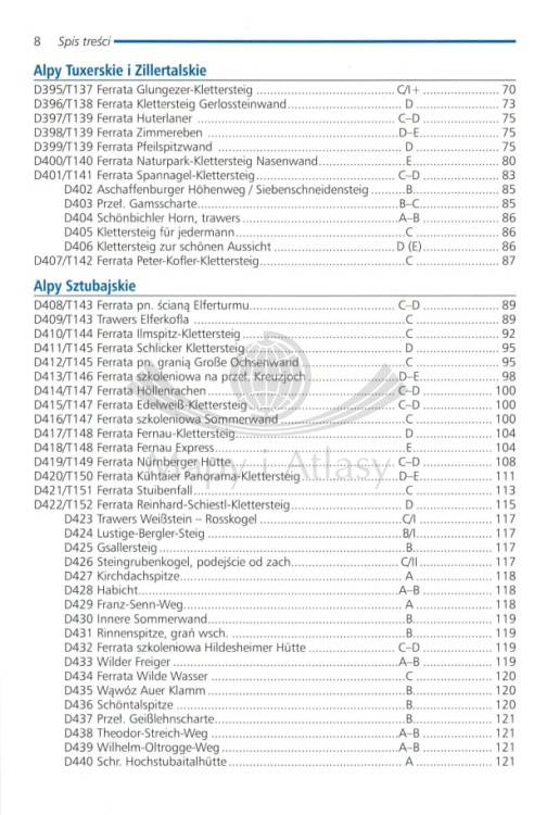 Ferraty Alp Austriackich. Tom III - zachód. Przewodnik. Spis treści 2