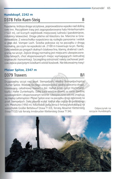 Ferraty Alp Austriackich. Tom III - zachód. Przewodnik. Przykładowe strony 3